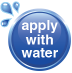 apply with water
